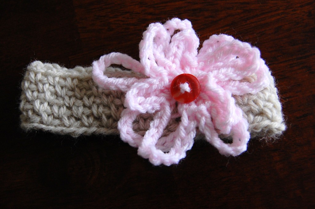 Free Crochet Baby Headband Pattern for Newborn Girl